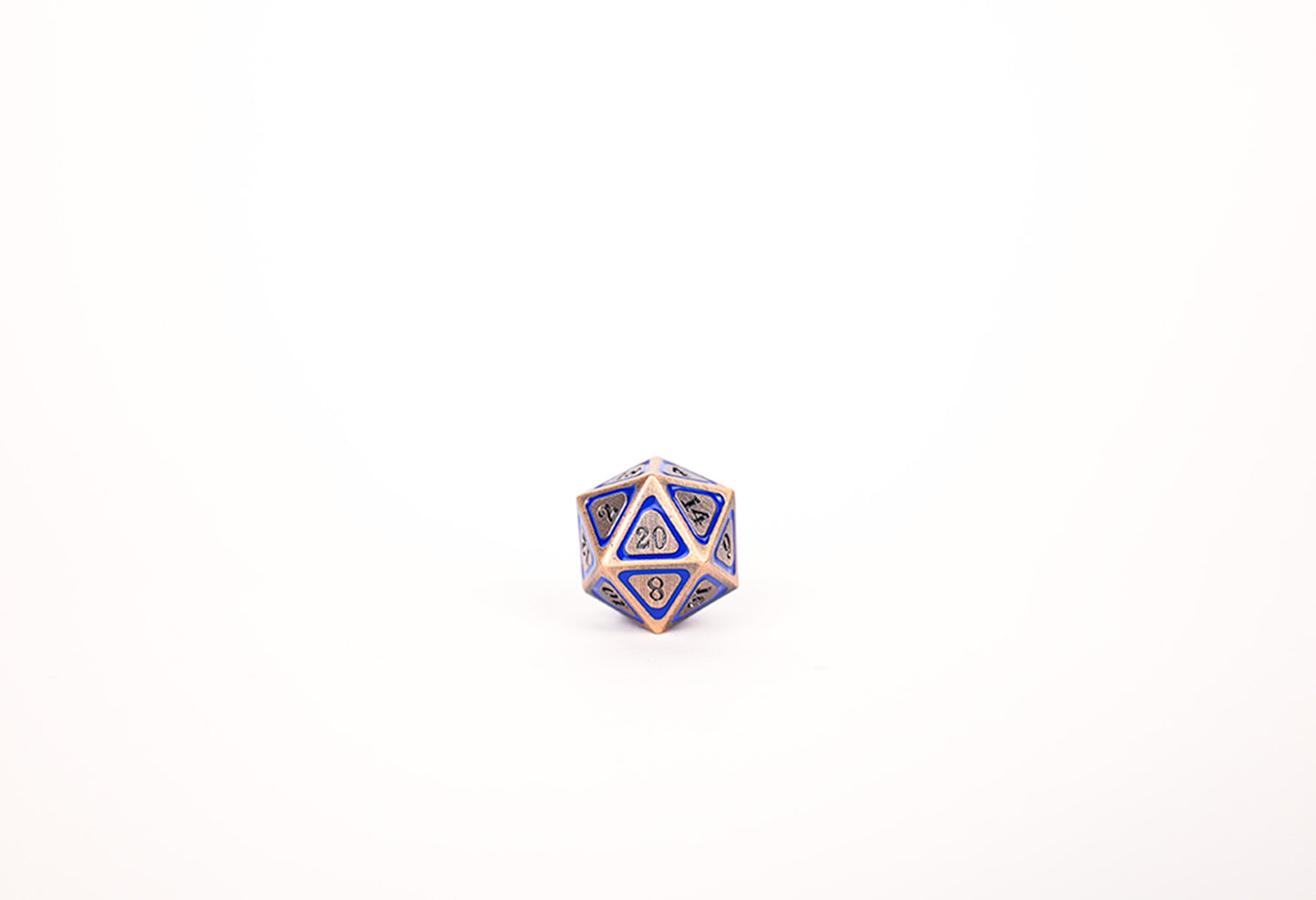 LPG Dice RPG Set Concentric Blue/Black/Brass