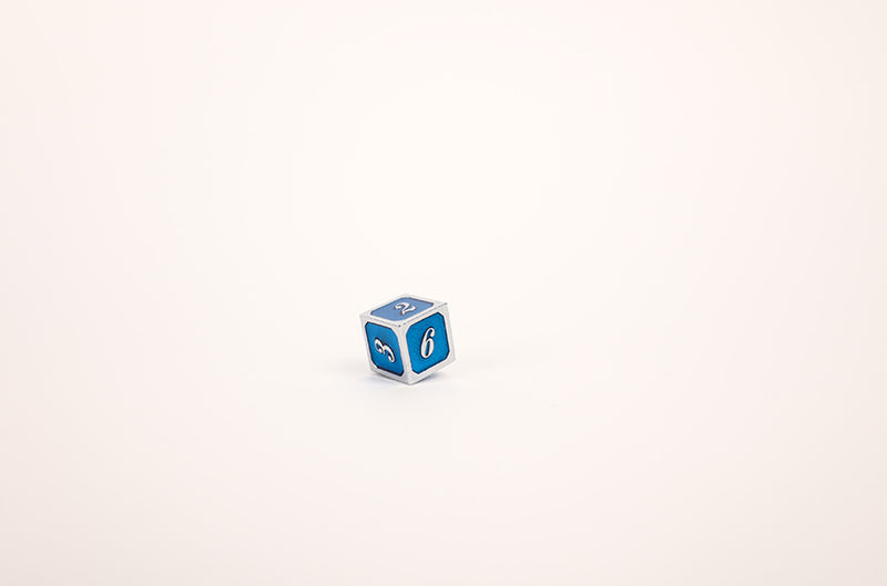 LPG Dice RPG Set Serif Blue/Silver