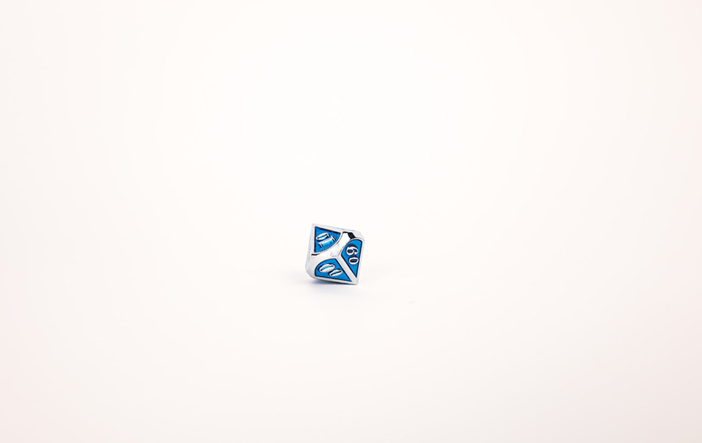 LPG Dice RPG Set Serif Blue/Silver