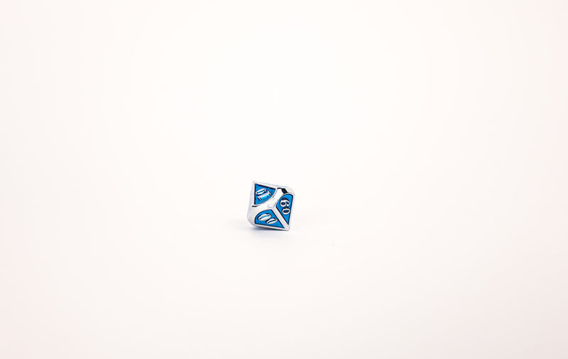 LPG Dice RPG Set Serif Blue/Silver
