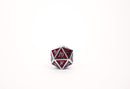 LPG Dice RPG Set Serif Red/Silver