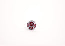 LPG Dice RPG Set Serif Red/Silver