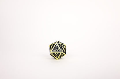 LPG Dice RPG Set Draco Bright Black/Gold
