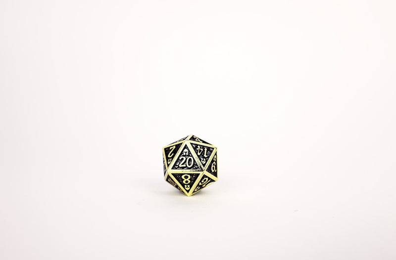 LPG Dice RPG Set Draco Bright Black/Gold