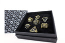 LPG Dice RPG Set Draco Bright Black/Gold