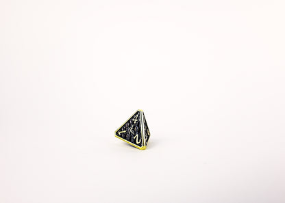 LPG Dice RPG Set Draco Bright Black/Gold