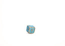 LPG Dice RPG Set Draco Bright Blue/Brass