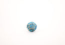 LPG Dice RPG Set Draco Bright Blue/Brass