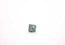 LPG Dice RPG Set Draco Bright Blue/Brass