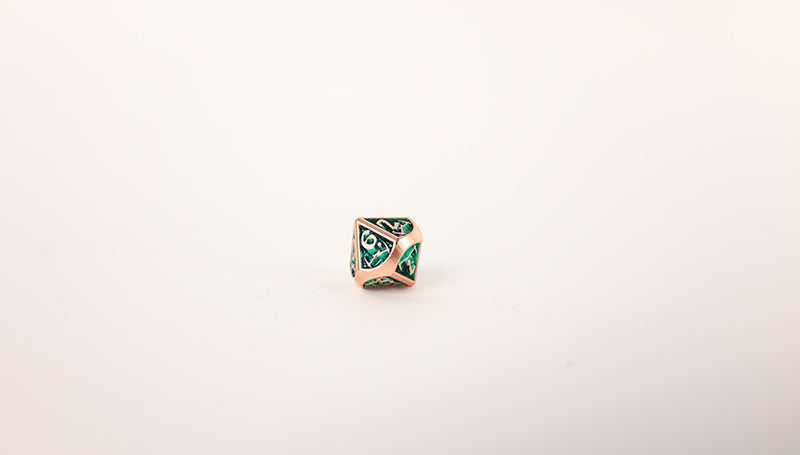 LPG Dice RPG Set Draco Dark Green/Brass