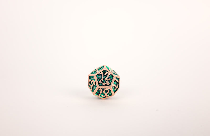 LPG Dice RPG Set Draco Dark Green/Brass