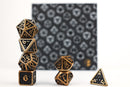 LPG Dice RPG Set Draco Dark BlackGold