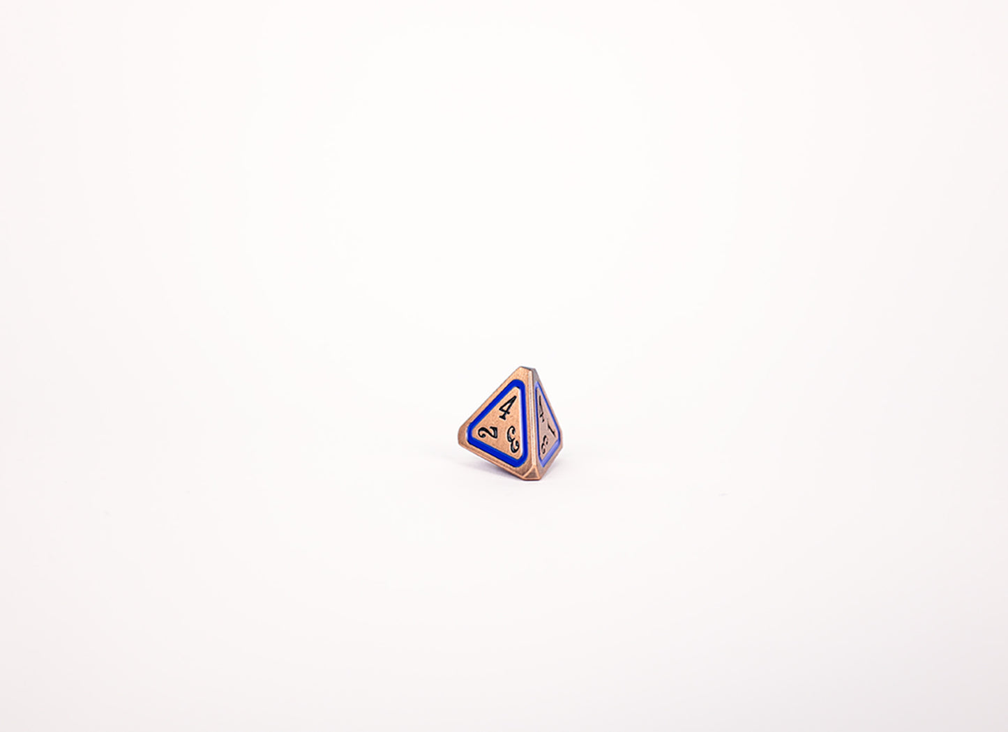 LPG Dice RPG Set Concentric Blue/Black/Brass