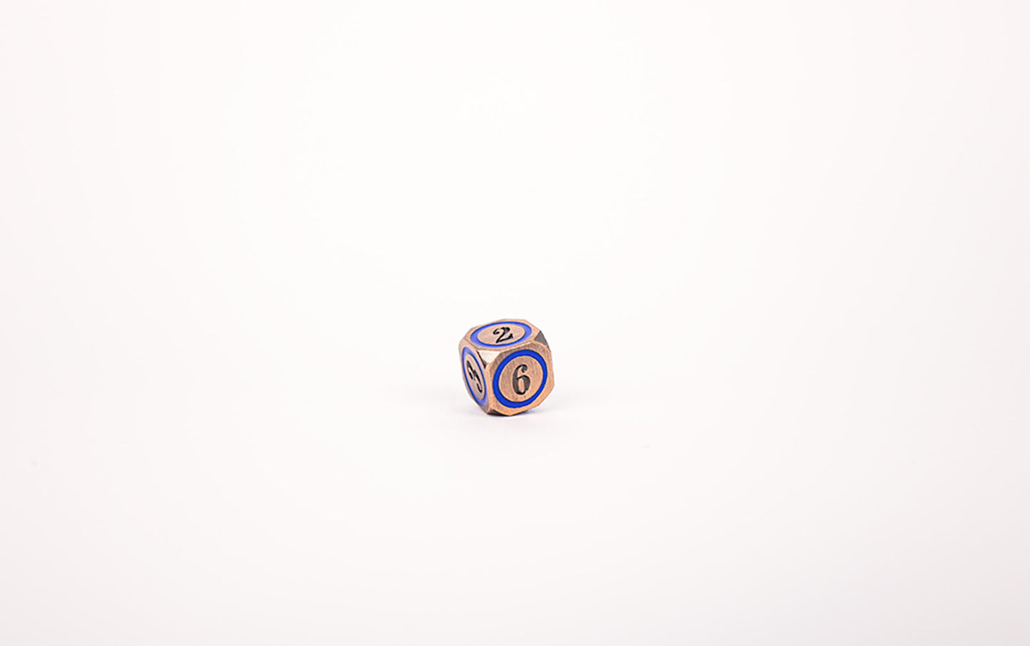 LPG Dice RPG Set Concentric Blue/Black/Brass