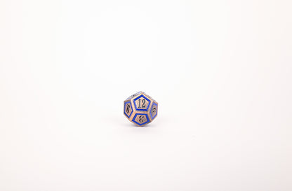 LPG Dice RPG Set Concentric Blue/Black/Brass