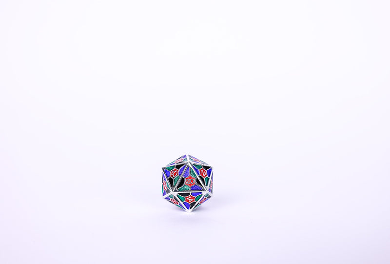 LPG Dice RPG Set Leadlight 4 Colour/Silver