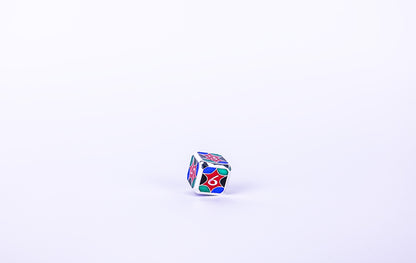LPG Dice RPG Set Leadlight 4 Colour/Silver