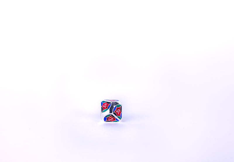 LPG Dice RPG Set Leadlight 4 Colour/Silver