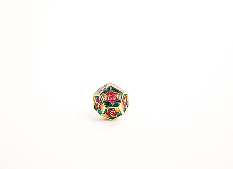 LPG Dice RPG Set Leadlight 4 Colour/Gold