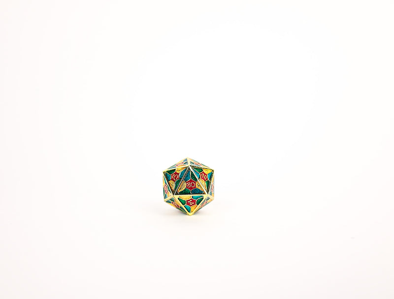 LPG Dice RPG Set Leadlight 4 Colour/Gold