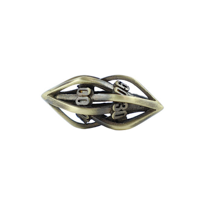 LPG Dice RPG Set Hollow Elliptic - Tarnished Gold