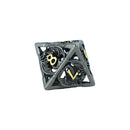 LPG Dice RPG Set Hollow Dragon - Black and Gold