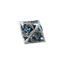 LPG Dice RPG Set Hollow Dragon - Stainless and Blue