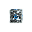 LPG Dice RPG Set Hollow Dragon - Stainless and Blue