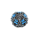 LPG Dice RPG Set Hollow Vines - Stainless and Blue