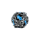 LPG Dice RPG Set Hollow Vines - Stainless and Blue