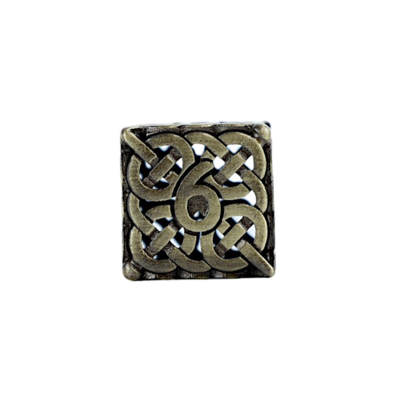 LPG Dice RPG Set Hollow Celtic - Tarnished Gold