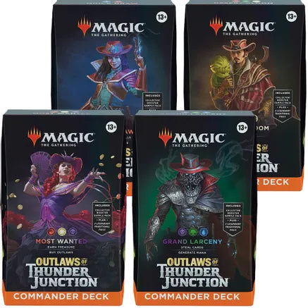 Magic: The Gathering Outlaws of Thunder Junction Commander Deck Display