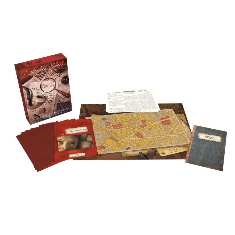 Sherlock Holmes Consulting Detective: Jack the Ripper & West End Adventures Box Contents